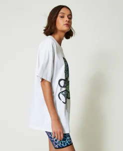 Oversized MYFO T-Shirt Mit Print Und Stickerei