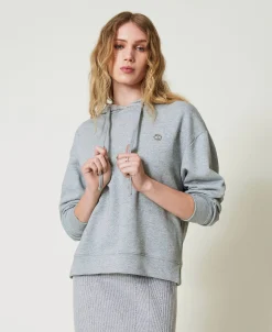 Oversized Sweatshirt Mit „Oval T“-Charm