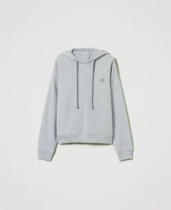Oversized Sweatshirt Mit „Oval T“-Charm