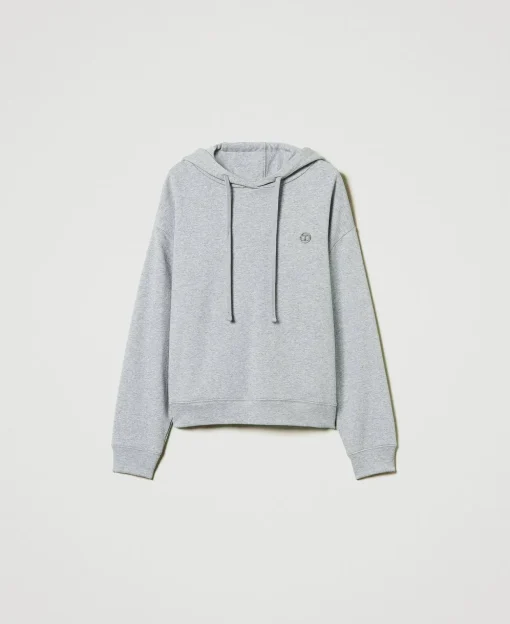 Oversized Sweatshirt Mit „Oval T“-Charm
