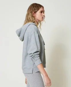 Oversized Sweatshirt Mit „Oval T“-Charm