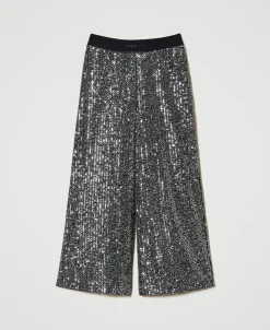 Palazzohose Mit Alloverpailletten