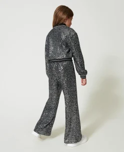 Palazzohose Mit Alloverpailletten