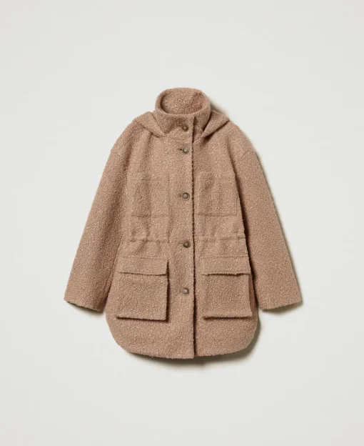 Parka Aus Krausem Tuch