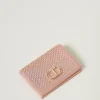 Portemonnaie Aus Satin Mit Strass Und Oval T