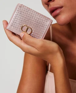 Portemonnaie Aus Satin Mit Strass Und Oval T
