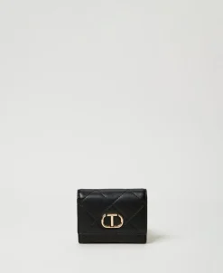 Portemonnaie Mit Steppung Und Oval T