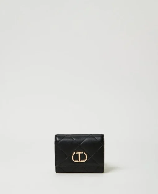Portemonnaie Mit Steppung Und Oval T