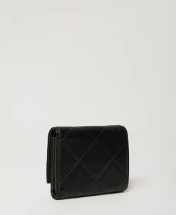 Portemonnaie Mit Steppung Und Oval T