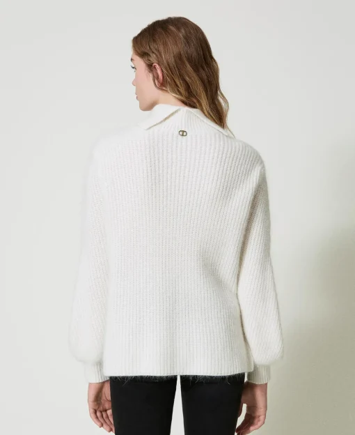 Pullover Aus Angoramischung Mit Stickereien