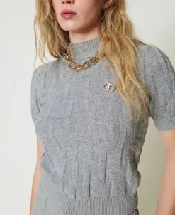 Pullover Aus Baumwolle Und Kaschmir Mit Logos