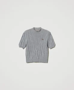 Pullover Aus Baumwolle Und Kaschmir Mit Logos