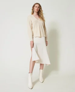 Pullover Aus Wolle Und Kaschmir Mit Rippenmuster