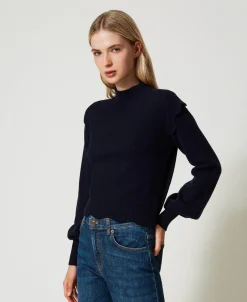 Pullover Aus Wolle Und Kaschmir Mit Wellenrändern