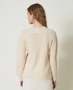 Pullover Aus Wolle Und Kaschmir Mit Rippenmuster
