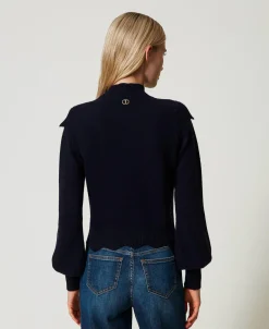 Pullover Aus Wolle Und Kaschmir Mit Wellenrändern