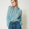 Pullover Aus Wolle Und Mohair Mit Kapuze