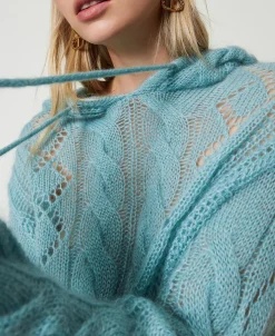 Pullover Aus Wolle Und Mohair Mit Kapuze
