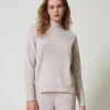 Pullover Aus Wolle-Lurex-Mischung
