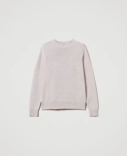 Pullover Aus Wolle-Lurex-Mischung