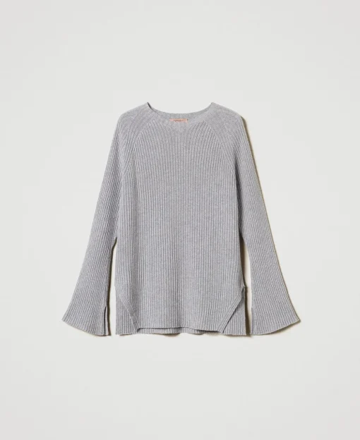 Pullover Aus Wolle-Lurex-Mischung