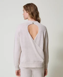 Pullover Aus Wolle-Lurex-Mischung