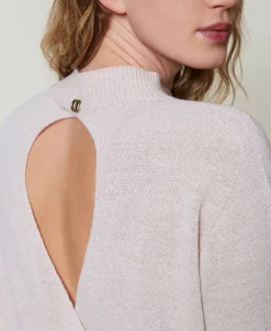 Pullover Aus Wolle-Lurex-Mischung