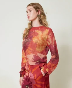 Pullover Aus Wolle-Mohair-Mischung