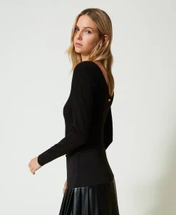 Pullover Mit Strass Im Dégradé