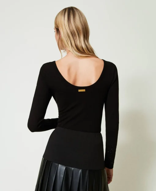 Pullover Mit Strass Im Dégradé