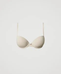 Push-up-BH Aus Charmeuse Mit Crossback