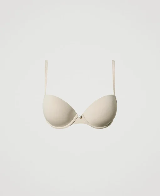 Push-up-BH Aus Charmeuse Mit Crossback