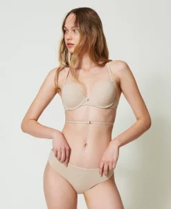 Push-up-BH Aus Charmeuse Mit Crossback