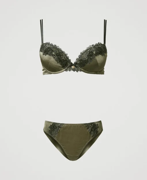 Push-up-BH Und Brazilian-Slip Aus Seide