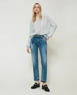 Regular-Fit-Jeans Mit Gürtel