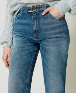 Regular-Fit-Jeans Mit Gürtel