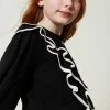 Regular-Fit-Pullover Mit Doppelvolant