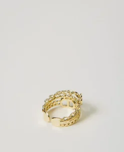 Ring Mit Perlen Und Oval T