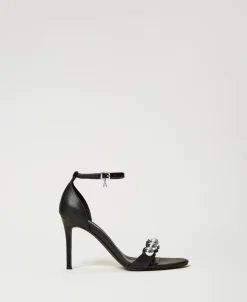 Sandalette Mit Nieten
