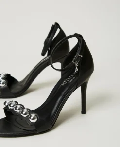 Sandalette Mit Nieten