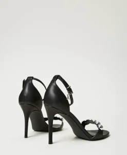 Sandalette Mit Nieten