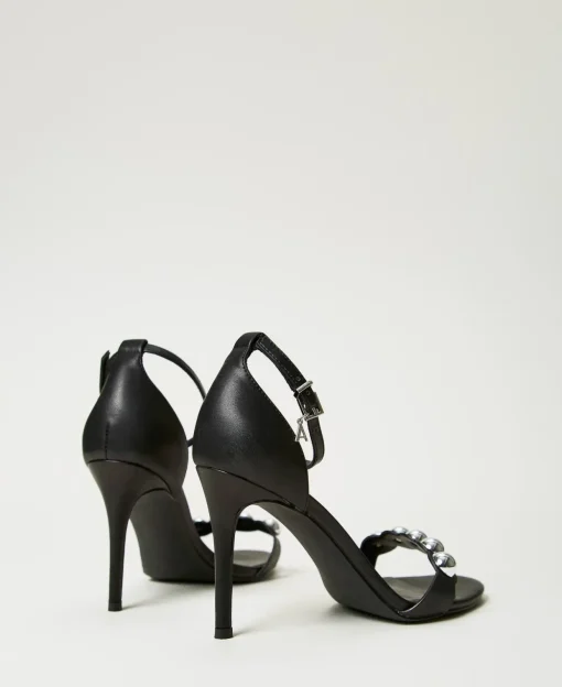 Sandalette Mit Nieten