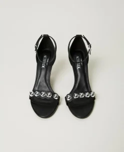 Sandalette Mit Nieten