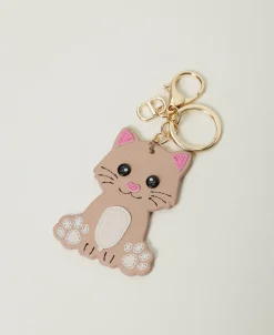 Schlüsselanhänger Mit Katze Und Oval T