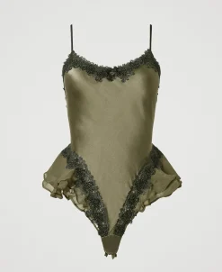 Seidenbody Mit Makramee Und Strass