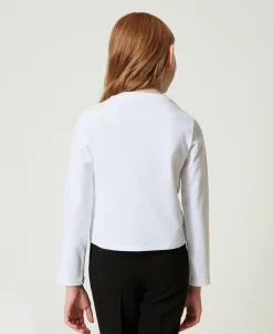 Shirt Mit Logoprint Und Glitzer