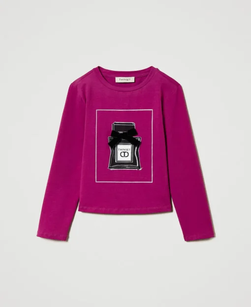 Shirt Mit Print Und Glitzer