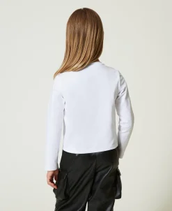 Shirt Mit Print Und Strass