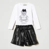 Shirt Mit Print Und Volantshorts