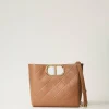 Shopper „Lila“ Mit Steppmotiv Und „Oval T“-Griff